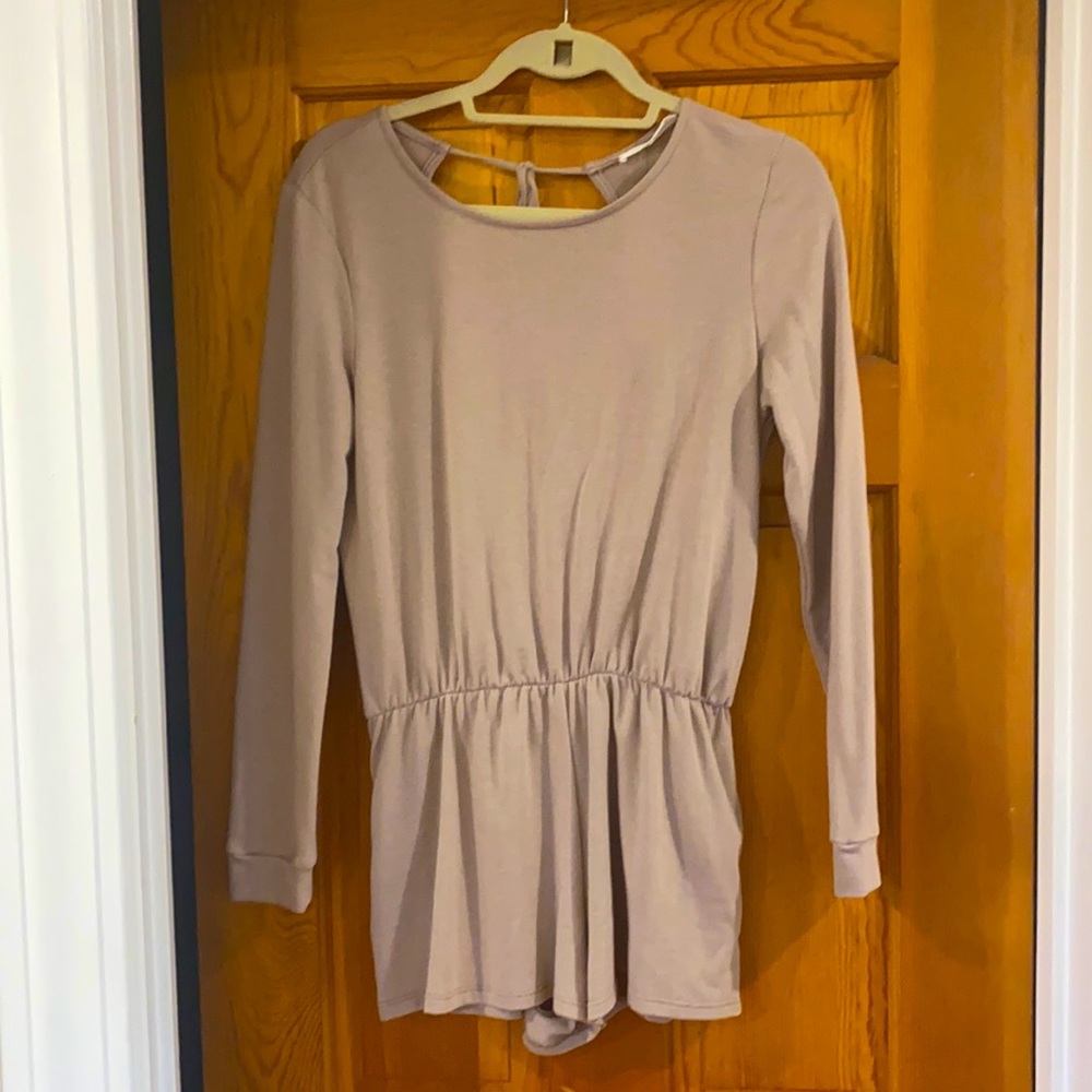 Mocha Long Sleeve Romper